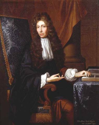Portrait of Robert Boyle, by Johann Kerseboom